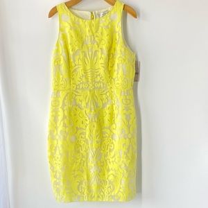 Katherine Kelly Marcy Dress Yellow Organza SZ 12 NEW